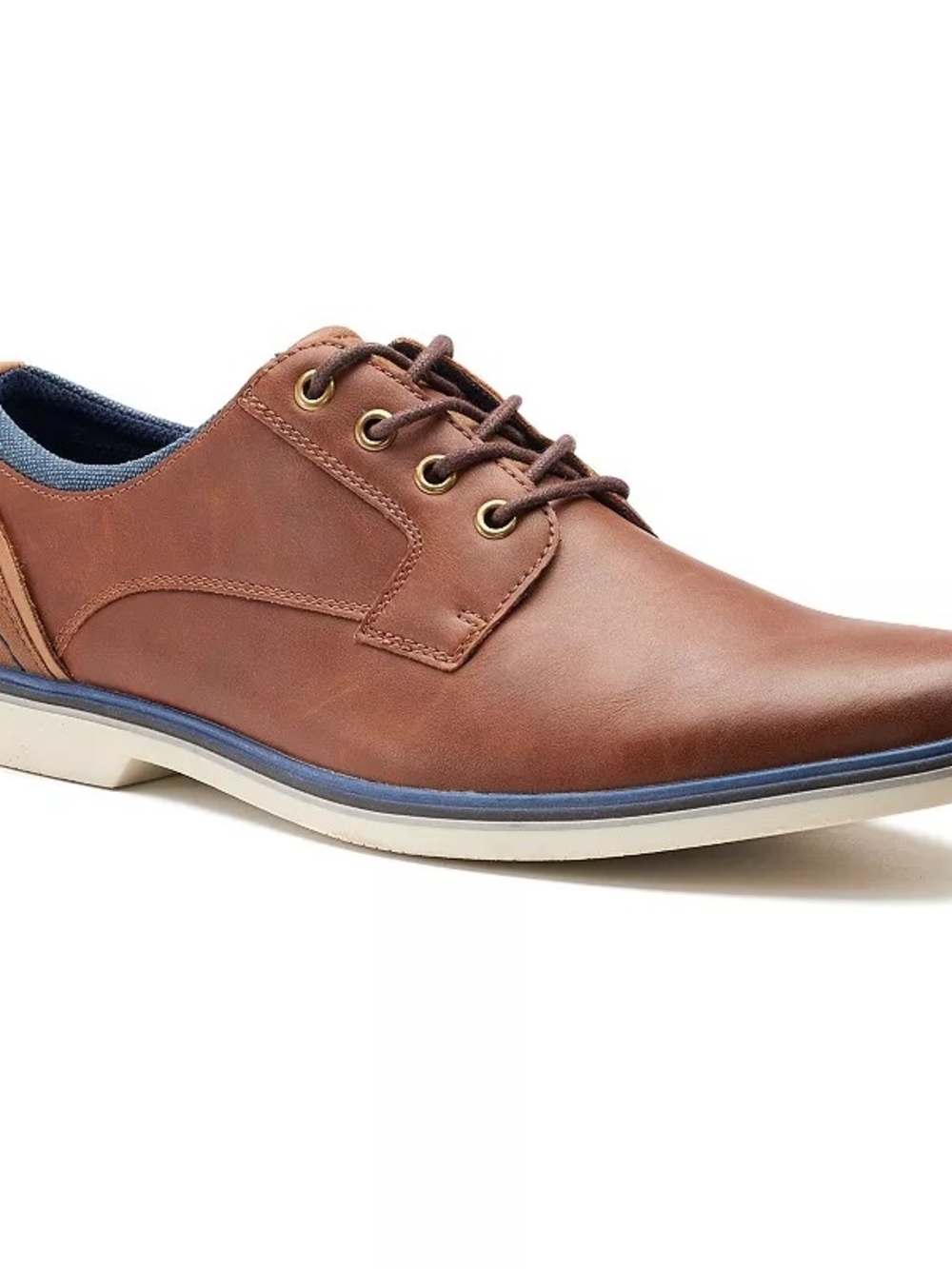 🆕️ Sonoma Men's Tyler Mixed Media Tan Derby Shoes